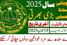 Sindh Assembly Jobs
