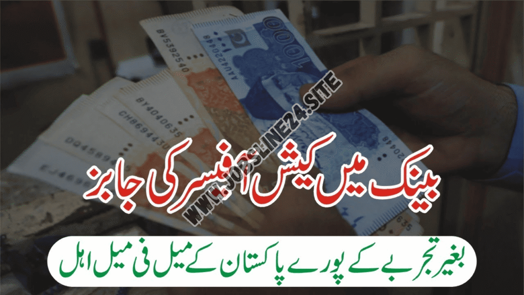 HBL Cash Officer Jobs